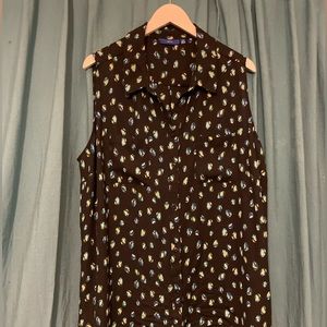 Black Spotted Blouse